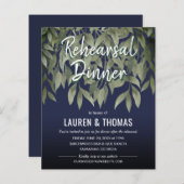 Papier Budget Willows Dîner de répétition vert et bleu (Devant / Derrière)