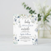 Papier Budget Winter Baby C'est une invitation froide à l (Debout devant)