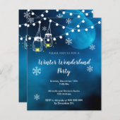 Papier Budget Winter merveilleuse fête lune bleue (Devant / Derrière)