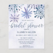 Papier Budget Winter Wonderland Bridal Show Invitation (Devant)