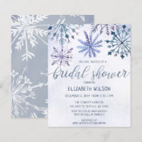 Budget Winter Wonderland Bridal Show Invitation