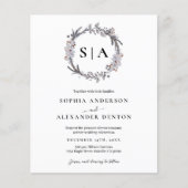 Papier Budget Winter Wreath Photo QR code mariage invitat (Devant)