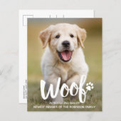 Papier Budget Woo Photo Chien Chien Chien Nouveau Faire-p (Devant / Derrière)