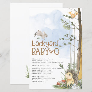 Papier Budget Woodland Baby Q Jardin Invitation Baby show
