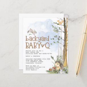 Papier Budget Woodland Baby Q Jardin Invitation Baby show
