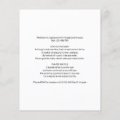 Papier Budget Woodland Créatures Baby shower Invitation (Dos)