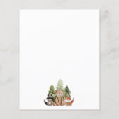 Papier Budget Woodland Happy Camper Anniversaire de enfan (Dos)