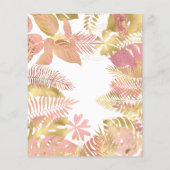 Papier Budget Young Wild Three Pink 3e anniversaire Invit (Dos)