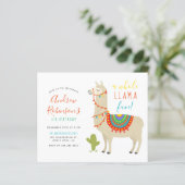 Papier Budgetiser une fête d'anniversaire d'un lama amusa (Debout devant)