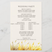 Papier Buffalo Autumn Mountain Wedding Program (Dos)