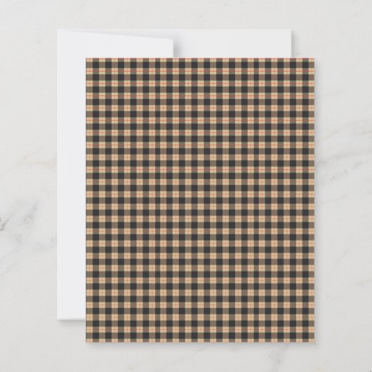 Papier Buffalo Plaid noir et or (Dos)
