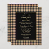 Papier Buffalo Plaid noir et or (Devant / Derrière)