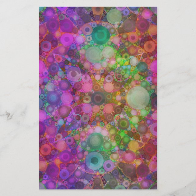 Papier Bulle arc-en-ciel Abstraite (Devant)