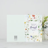 Papier Bulletin de l'Église Fleur sauvage de l'aquarelle (Debout devant)