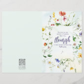 Papier Bulletin de l'Église Fleur sauvage de l'aquarelle (Devant)