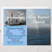 Papier Bulletin hebdomadaire personnalisé de l'église (à  (Devant / Derrière)