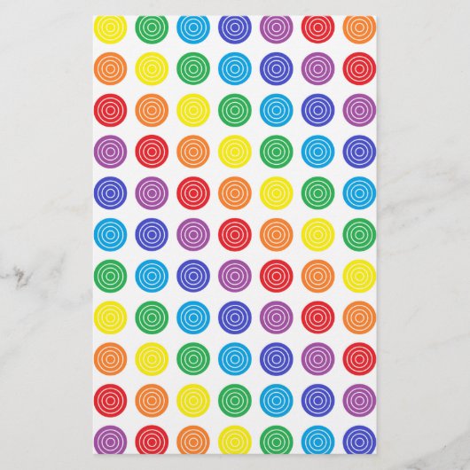 Papier Bullseye Arc-en-Ciel (Devant)