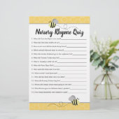 Papier Bumble Bee Baby shower Nursery (Debout devant)