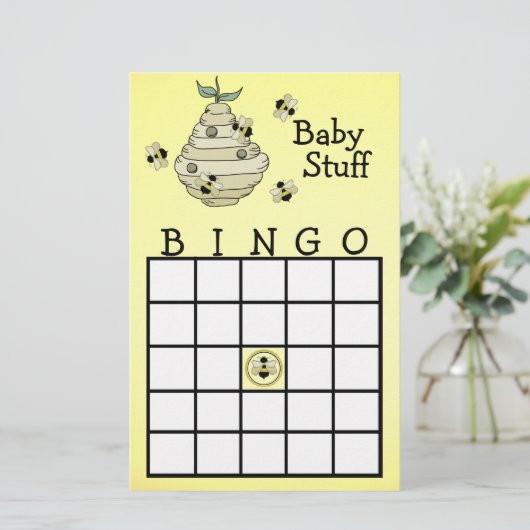 Papier Bumble Bee Bingo partie (Debout devant)