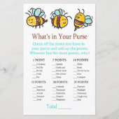 Papier Bumble Bee Ce qui est dans votre jeu de bourse (Devant)