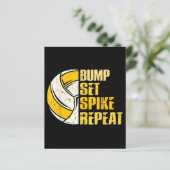 Papier Bump Set Spike Répéter Volleyball Funny (Debout devant)