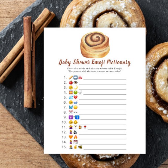 Papier Bun baby shower Emoji jeu d'images (Créateur téléchargé)