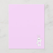 Papier Bunny. Blanc et rose. (Devant)