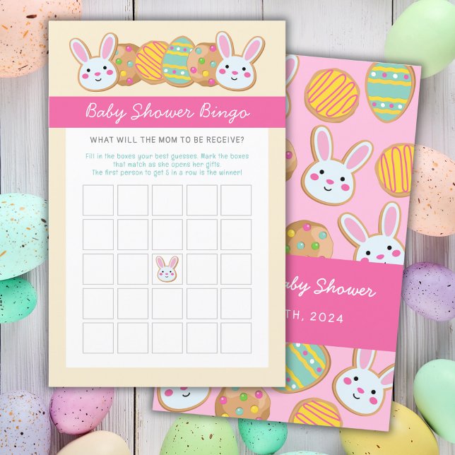 PAPIER BUNNY ET EASTER EGGS BABY SHOWER BINGO JEU (Créateur téléchargé)