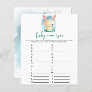 Papier Bunny petit - Baby nom jeu de course