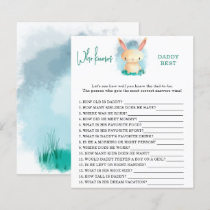 Papier Bunny petit Qui connaît papa meilleur jeu