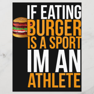 Papier Burger Hamburger BBQ Humour Funny Pun Idée cadeau