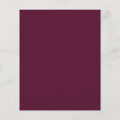Papier Burgundy Blush 2 Floral Budget Faire-part de maria (Dos)