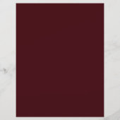 Papier Burgundy Elegant Signature Boissons Bar Mariage Si (Dos)