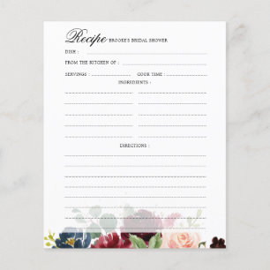 Papier Burgundy Navy Blush Fête des mariées Recette