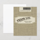 Papier Burlap Barre de bonbons Favoriser (Devant / Derrière)