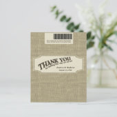 Papier Burlap Barre de bonbons Favoriser (Debout devant)