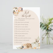 Papier Burnt Orange Citrouille Rustic Trouver le jeu Invi (Debout devant)