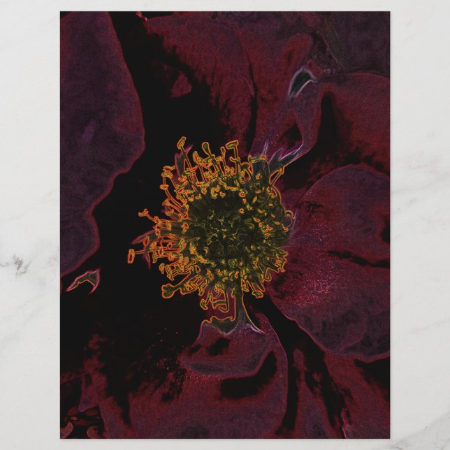 Papier Bush Rose Neon (Devant)