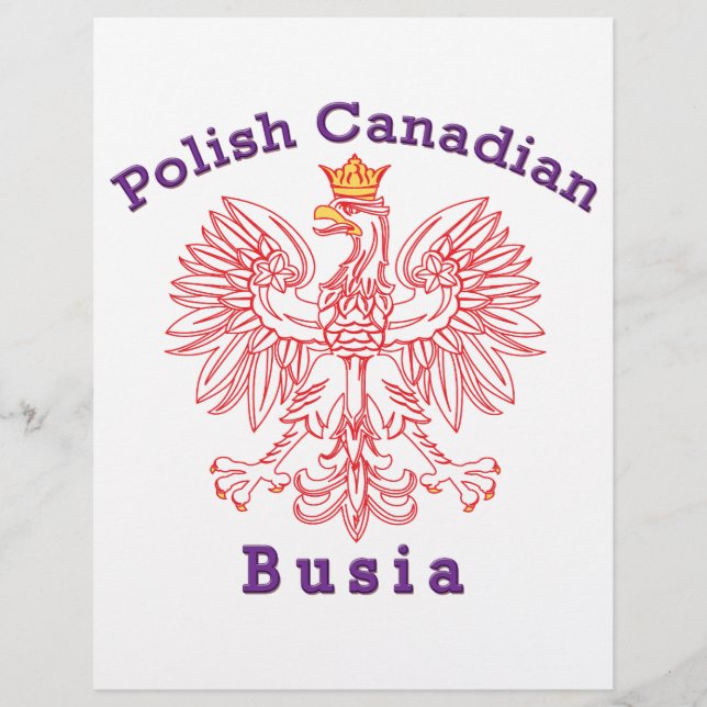 Papier Busia canadienne de l'aigle (Devant)
