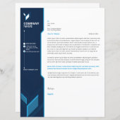 Papier Business letterhead template (Devant / Derrière)