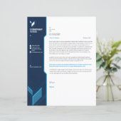 Papier Business letterhead template (Debout devant)