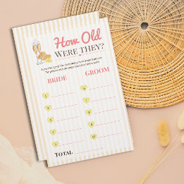 Papier Butter Together bridal Game How Old Were They ?