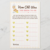 Papier Butter Together How Old Was Bride To Be Game (Devant)