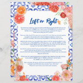 Papier Ça amore la douche nuptiale Jeu gauche ou droit (Devant / Derrière)