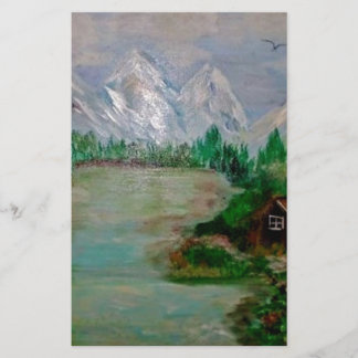 Papier CABANE dans la MONTAGNE