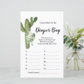 Papier Cactus Fleurs blanches Taco à propos Amour Sac cou (Debout devant)