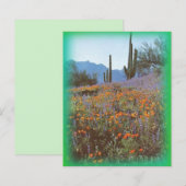 Papier Cactus vintage stationnaire (Devant / Derrière)