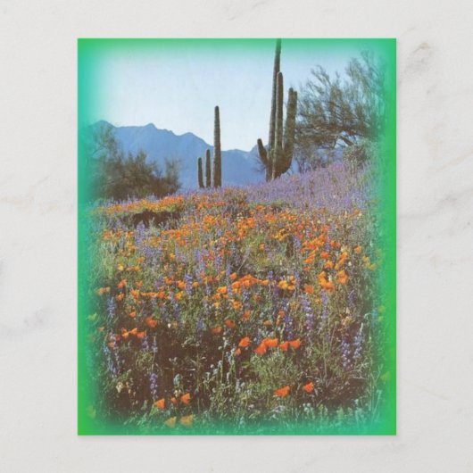 Papier Cactus vintage stationnaire (Devant)