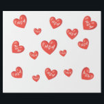 Papier cadeau<br><div class="desc">Red Heart Gift Wrapping Paper Gift for Mom</div>