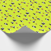 PAPIER CADEAU ネオンイエローのかわいいパンダ♡ (Coin)